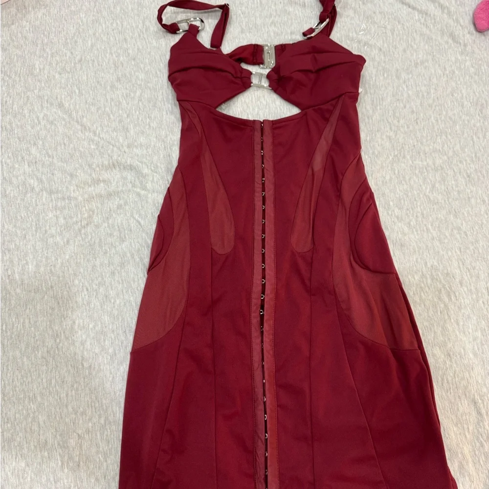 OUTCAST DOMINATE RED MINI DRESS - Picture 9 of 15